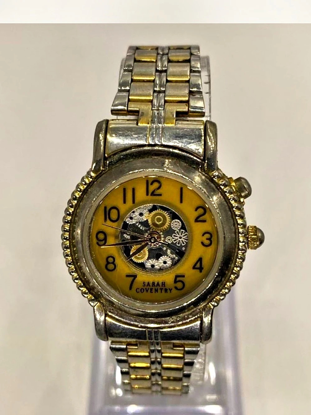 *** Sarah Coventry ^^^ Two-Tone Watch Gold & Silver *